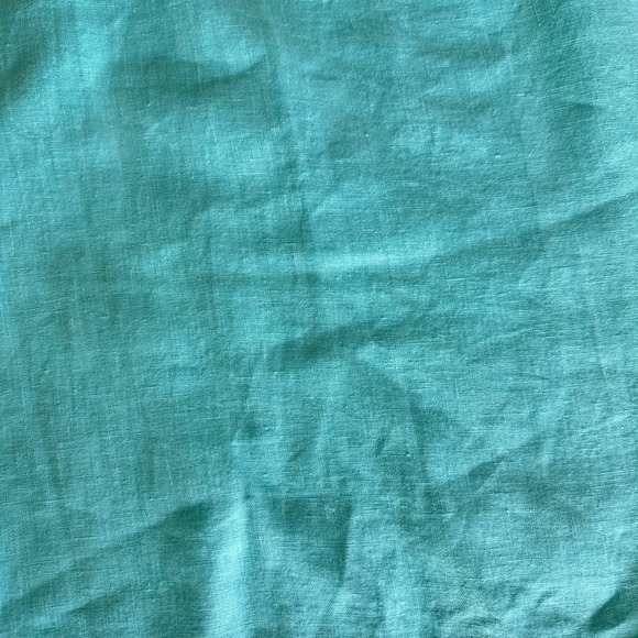 Terzo Millenio Dress Blue Linen Blend Cottagecore Coastal Travel Boho Medium‎ - Picture 8 of 14